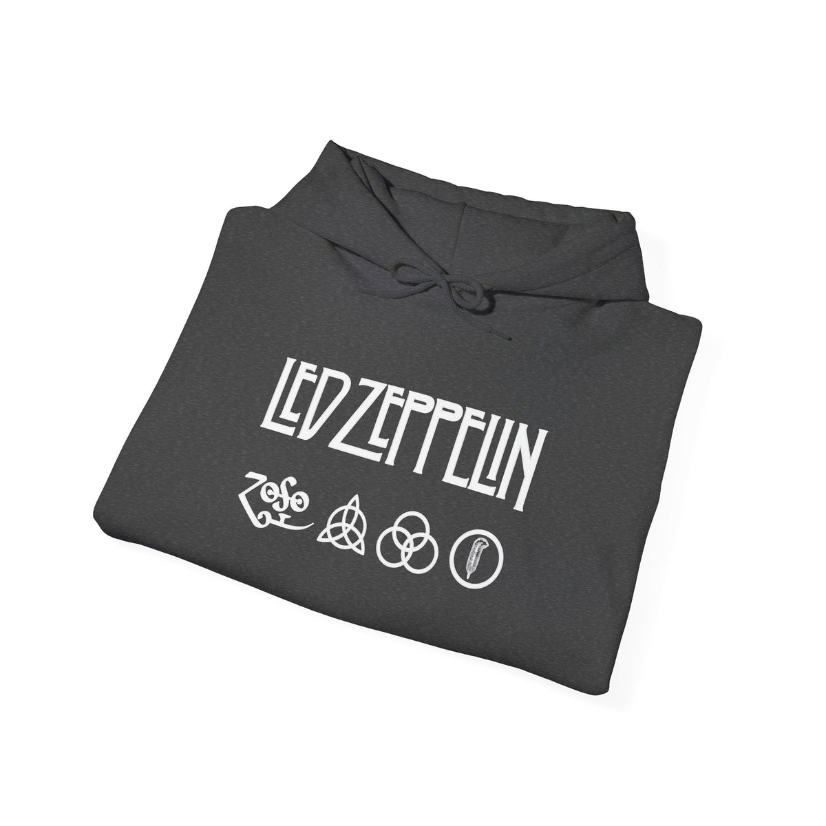 Led Zeppelin Logo Hoodie — Rock Band Symbols Pullover