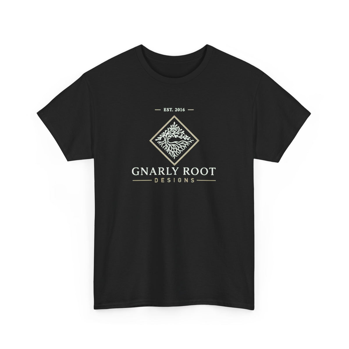 Gnarly Root logo tee | Graphic T-Shirt, botanical root illustration
