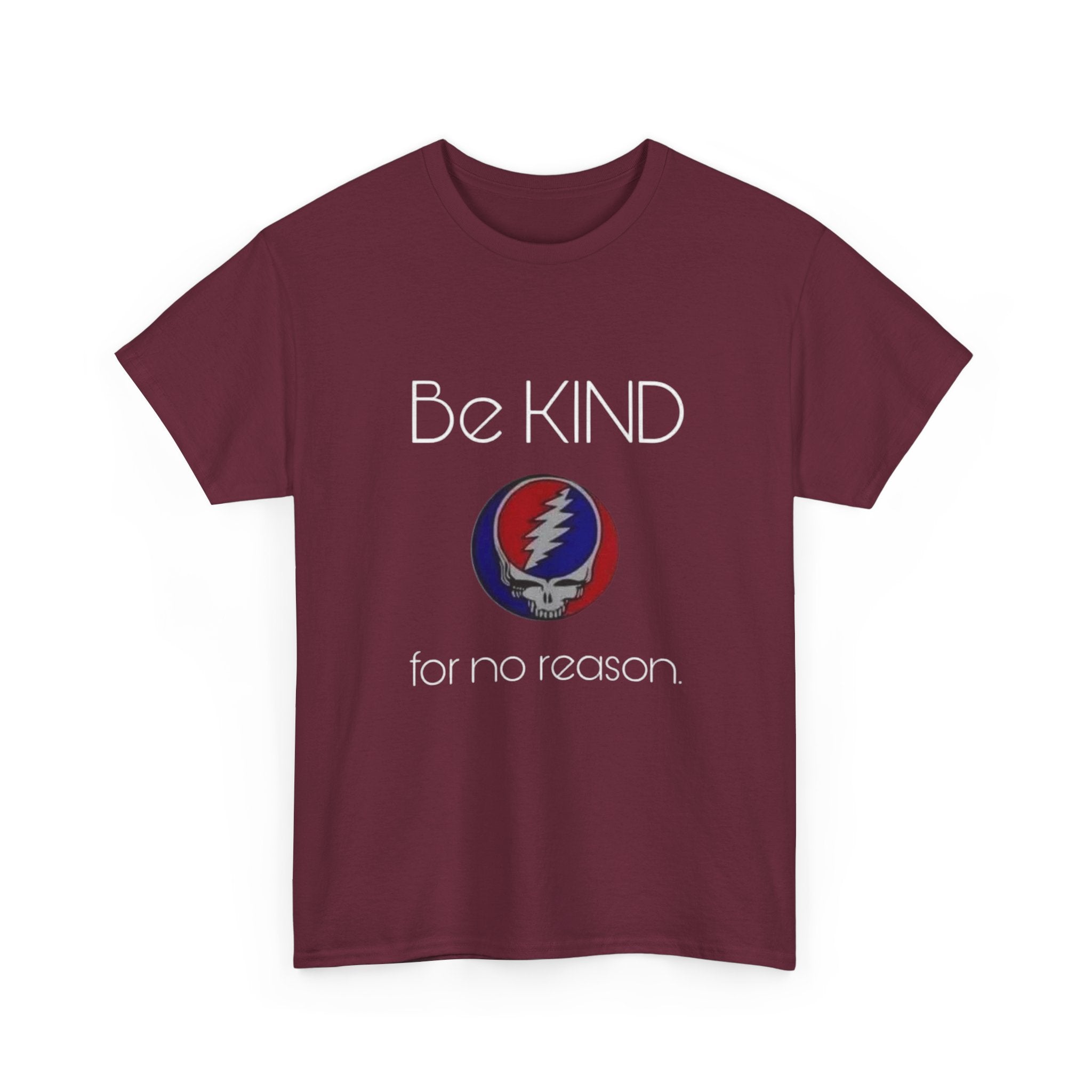 Grateful Dead Be Kind Unisex Heavy Cotton Tee, Steal Your Face Tshirt, Music Fan Gift, Vintage Band Shirt, Hippie Festival Outfit
