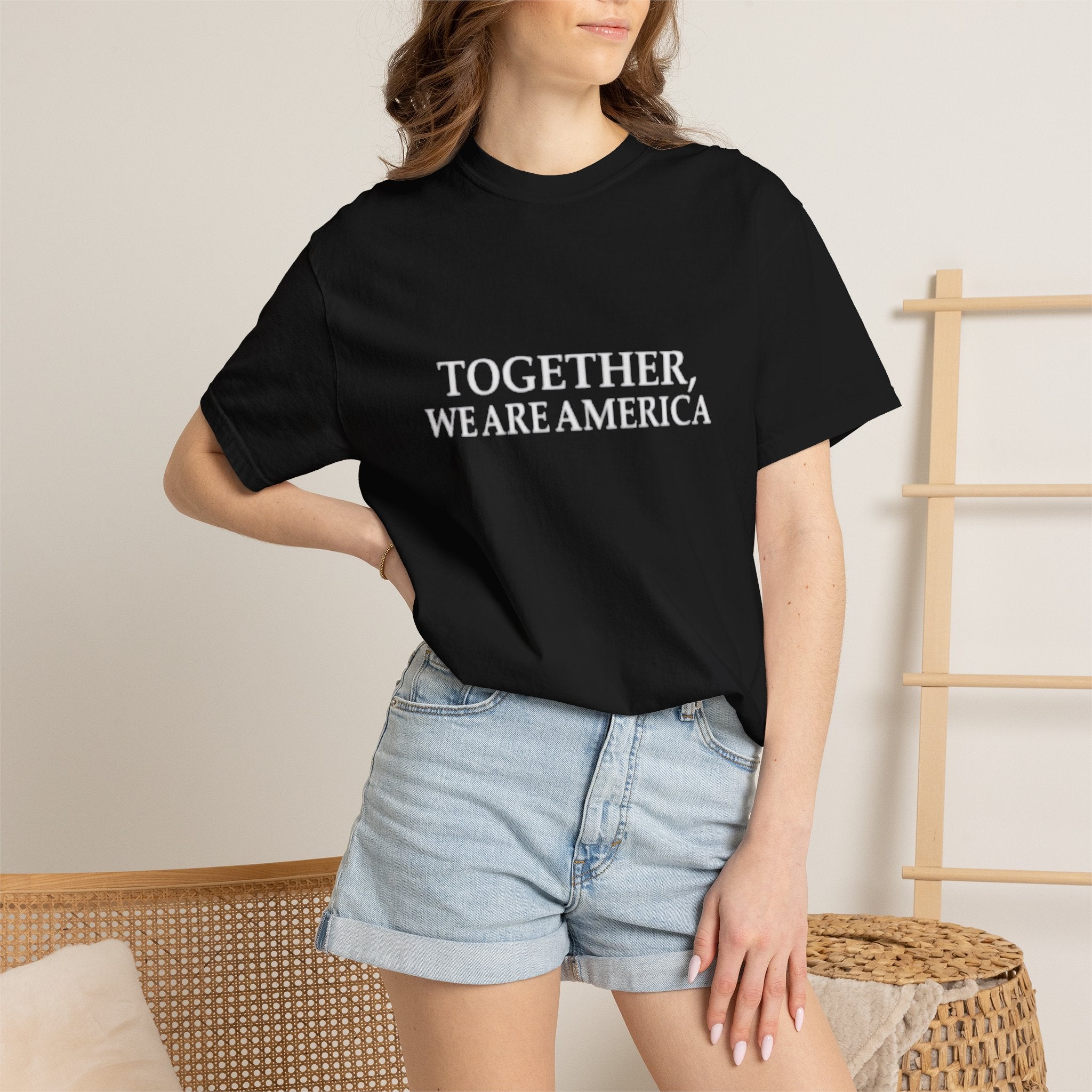 Together We Are America T-shirt | Patriotic Unity Text Tee