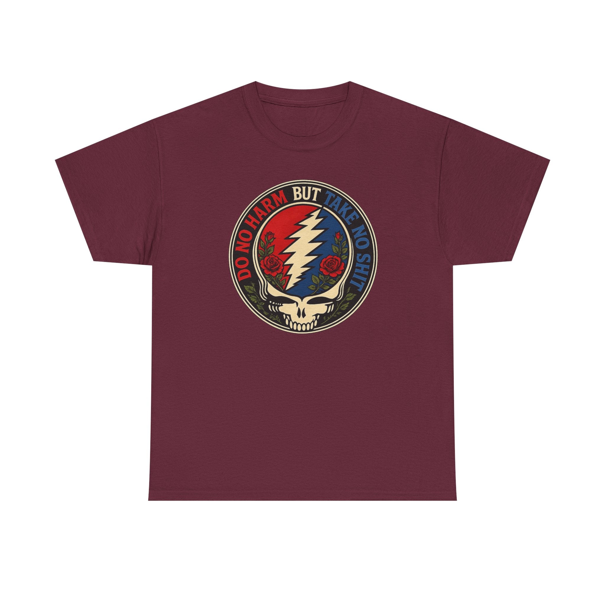 Steal Your Face Skull lightning bolt T-Shirt | Psychedelic band skull tee