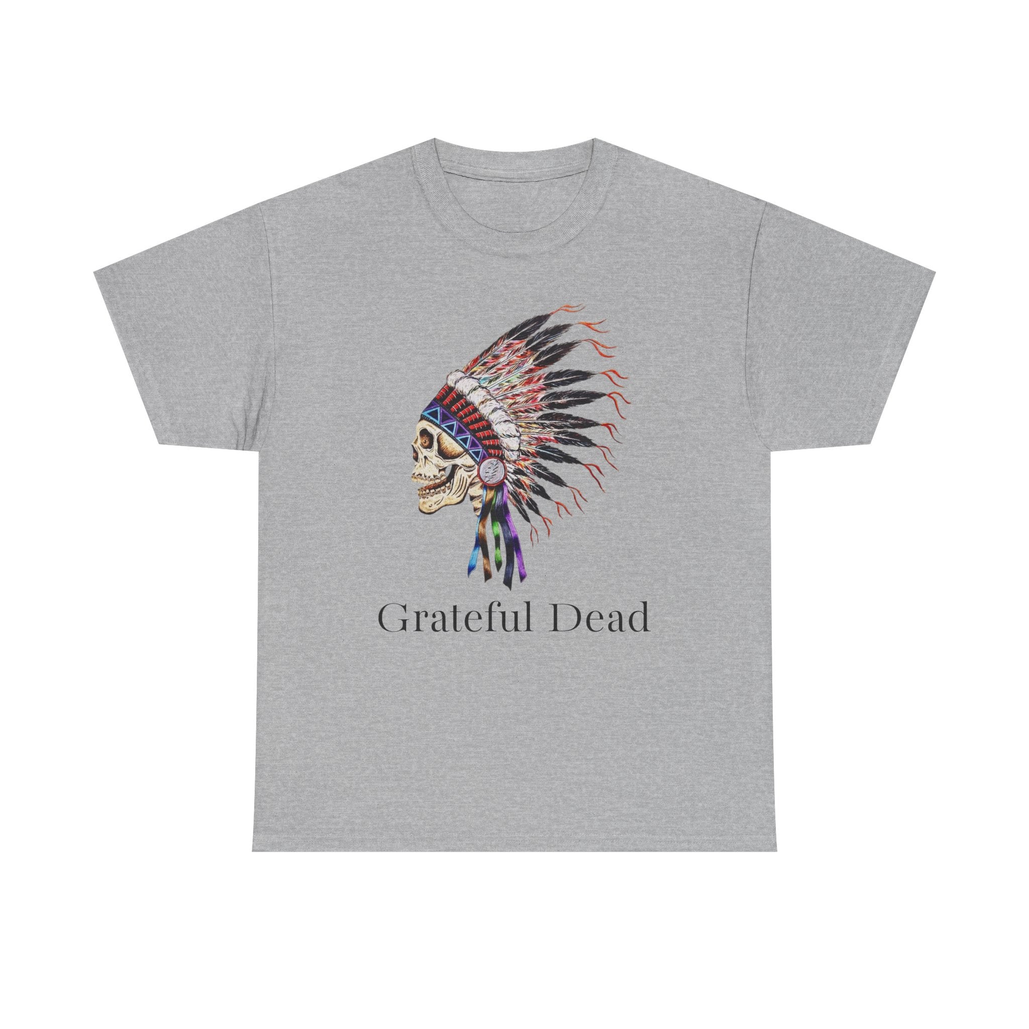 Grateful Dead Skull with Native Headdress T-Shirt | Band Tee