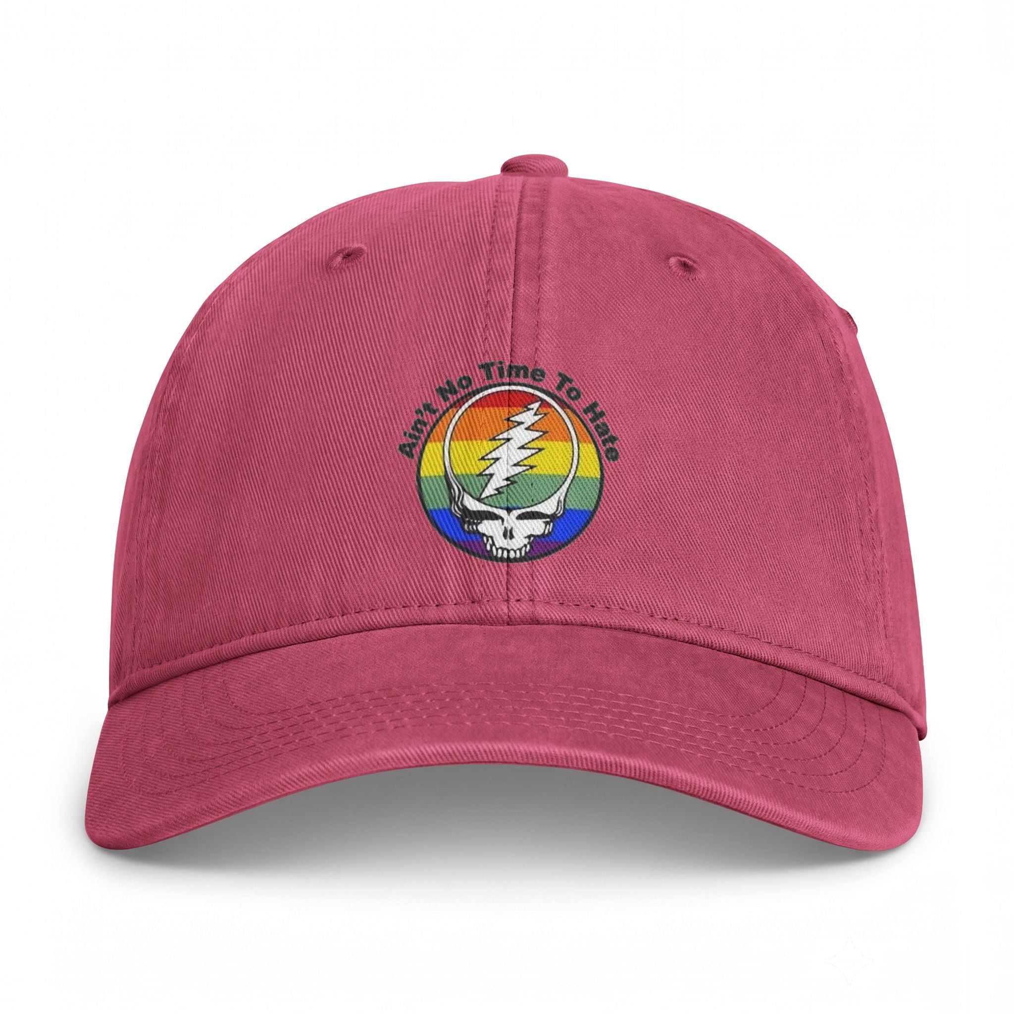 Ain't No Time To Hate Stealie Rainbow Cap
