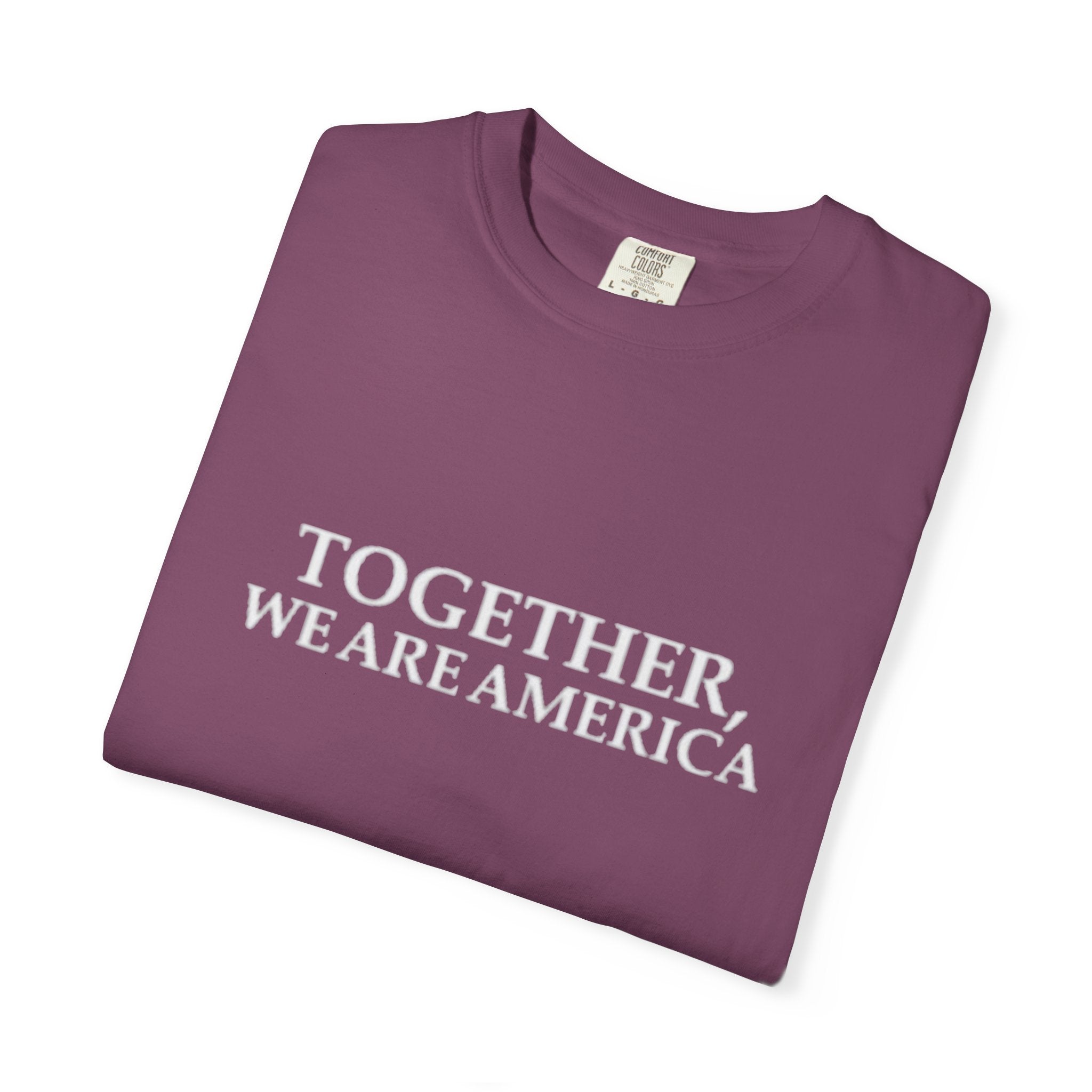 Together We Are America T-shirt | Patriotic Unity Text Tee
