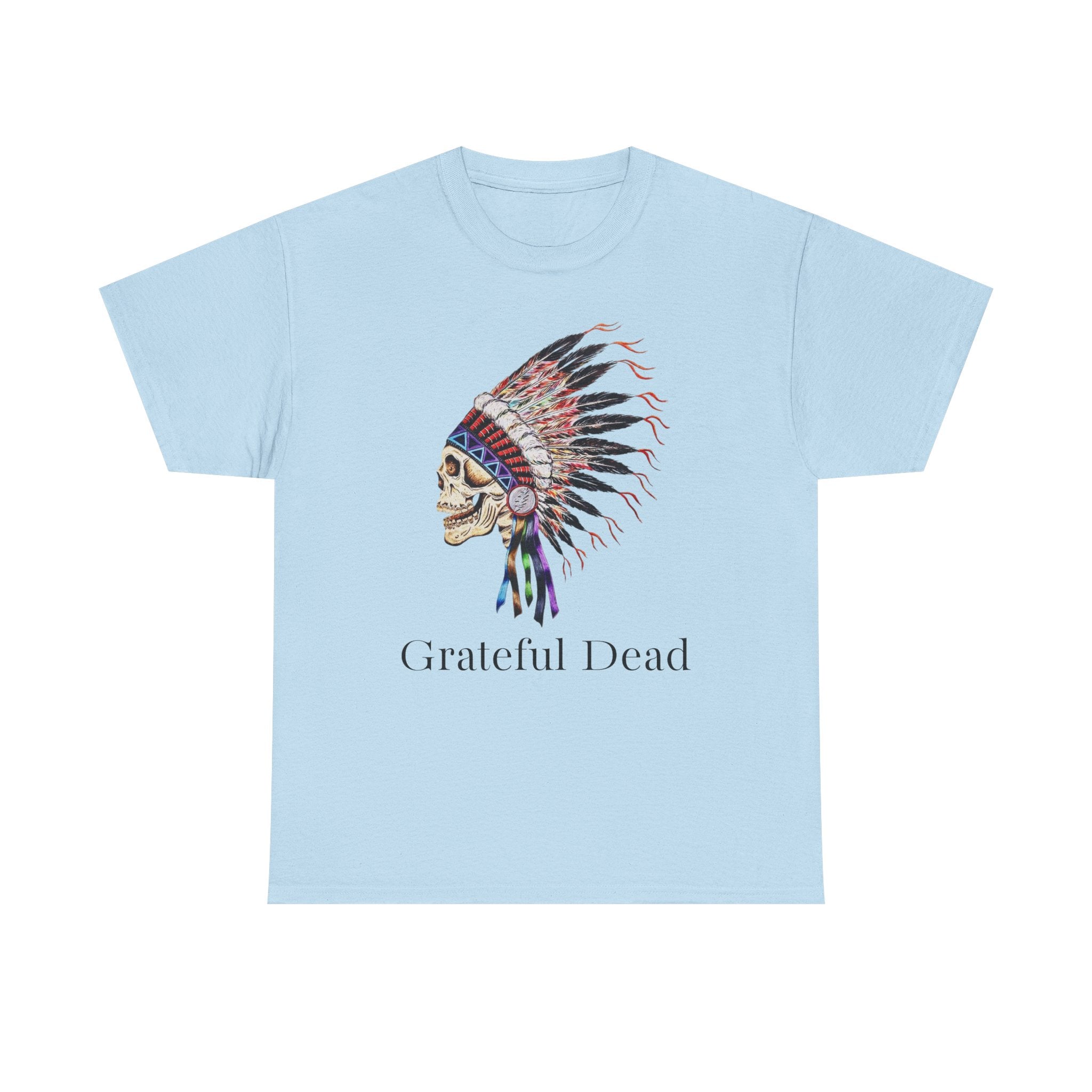 Grateful Dead Skull with Native Headdress T-Shirt | Band Tee