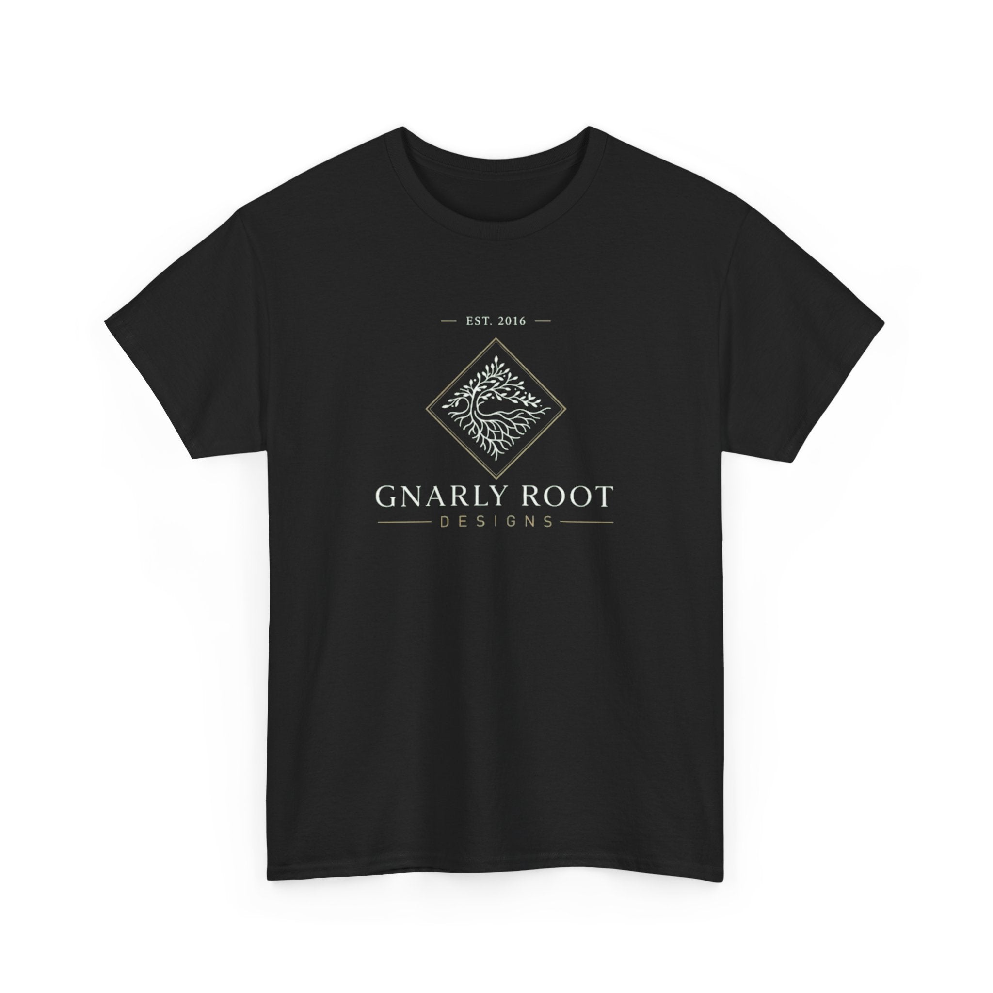 Gnarly Root logo tee | Graphic T-Shirt, botanical root illustration