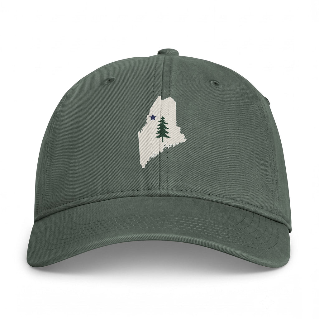Maine Pine Tree Washed Cap