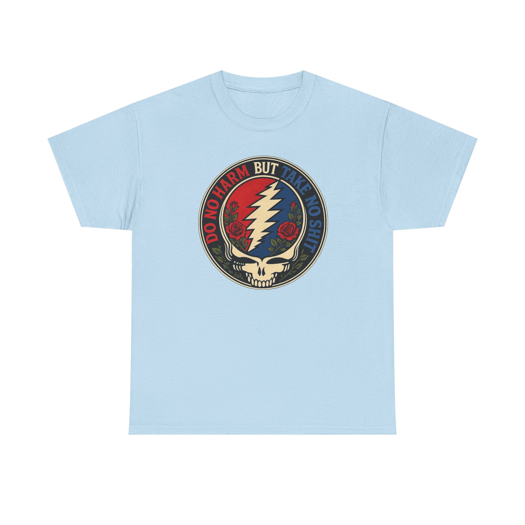 Steal Your Face Skull lightning bolt T-Shirt | Psychedelic band skull tee